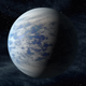Una ilustración de Kepler-69c, una super Tierra potencialmente habitable.